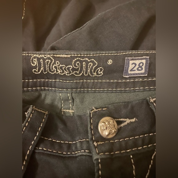 Miss Me Signature Skinny Jeans Dark Blue Size 28 - Picture 7 of 16